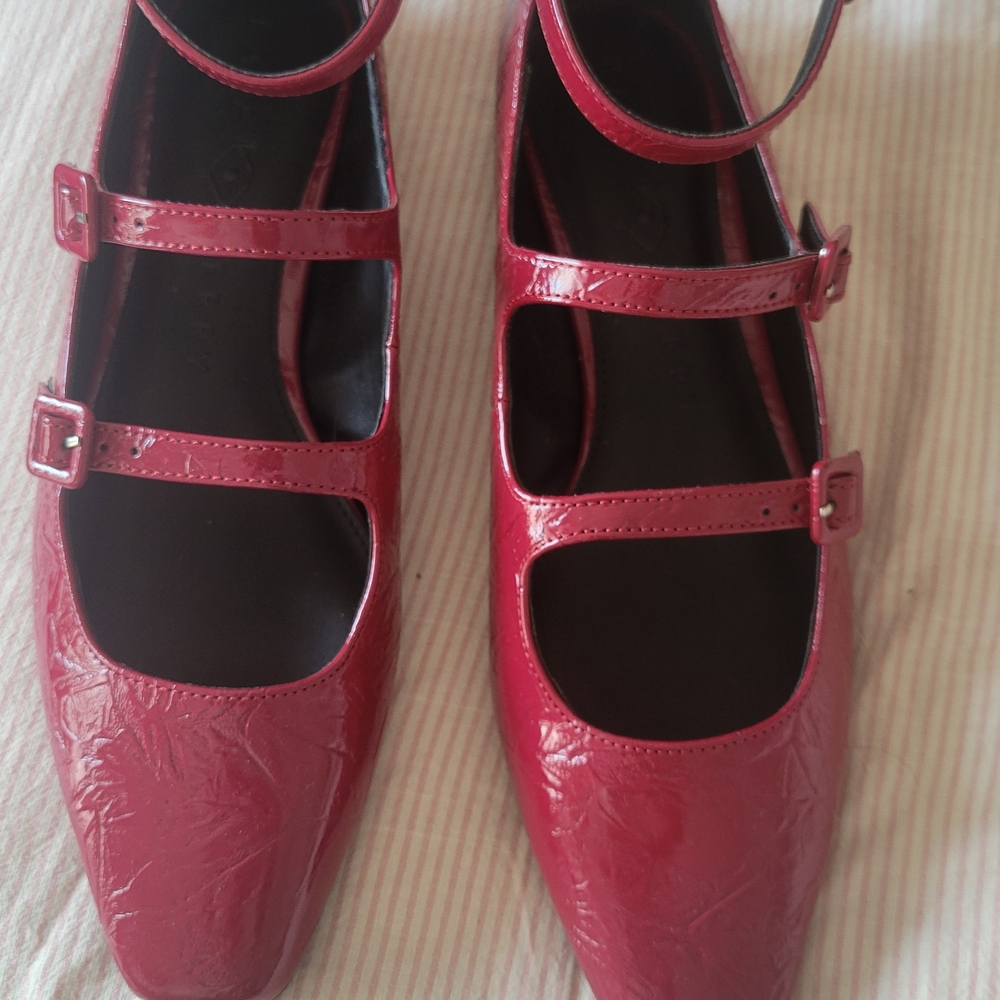Katy Perry Collections Red Patent Flats
